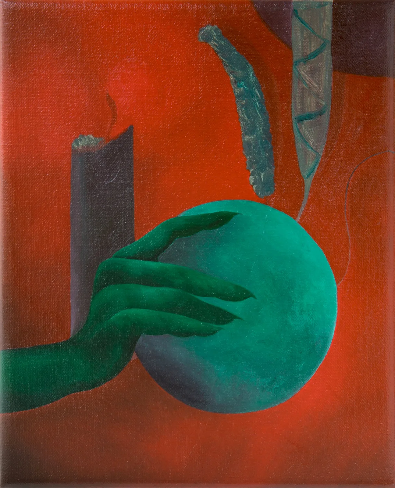 Danilo Stojanovic, Lingering Glow, 2022. Oil on linen · 25 × 20 cm