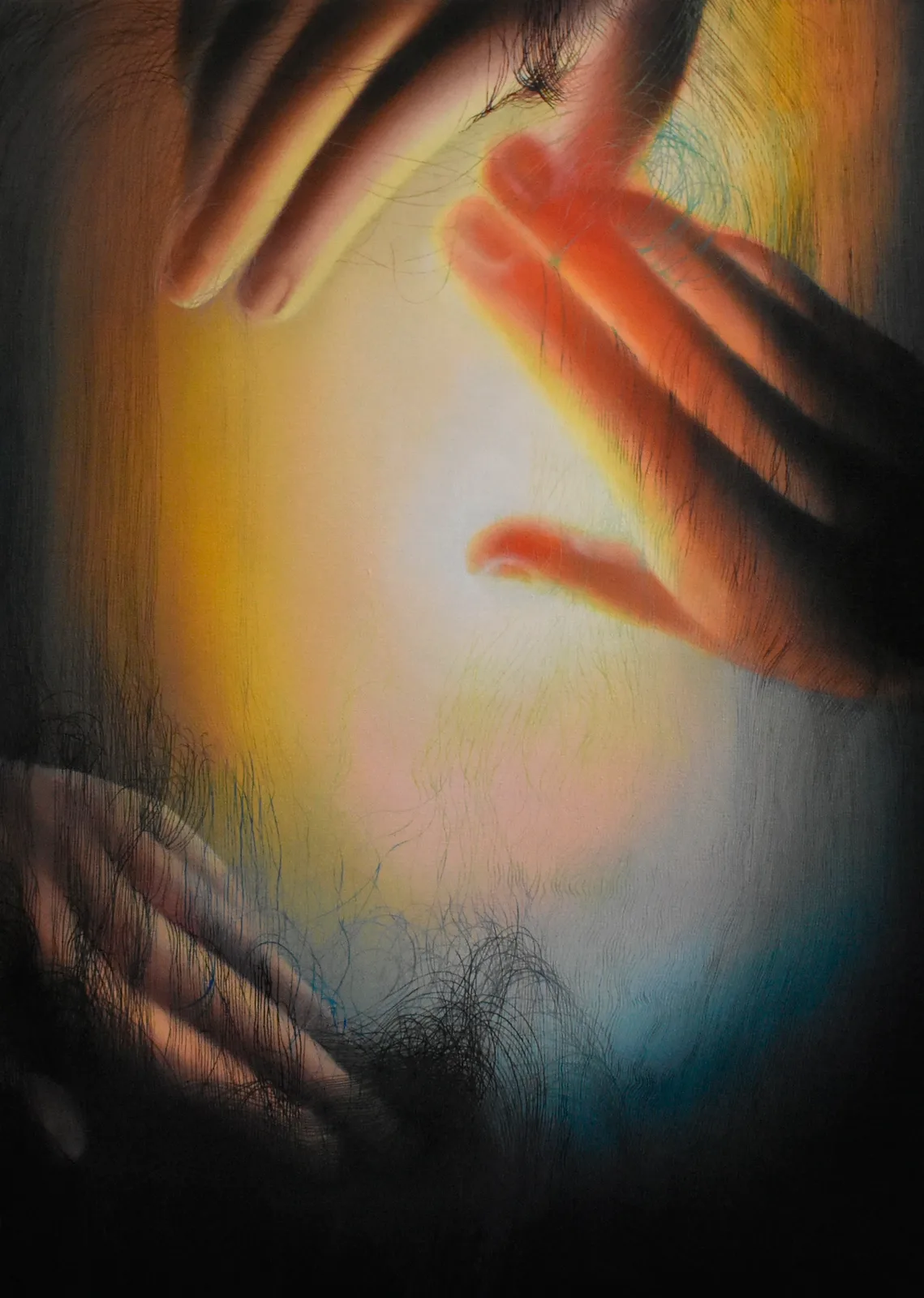 Martina Cassatella, Poco meno mosso, 2022. Oil on linen · 70 × 50 cm