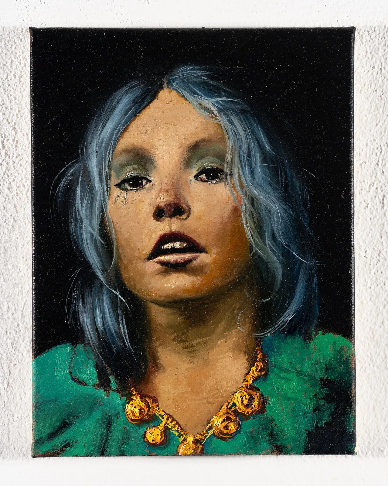 Francesco De Grandi, Maddalena Euphoria, 2023. Oil on canvas · 24 × 18 cm