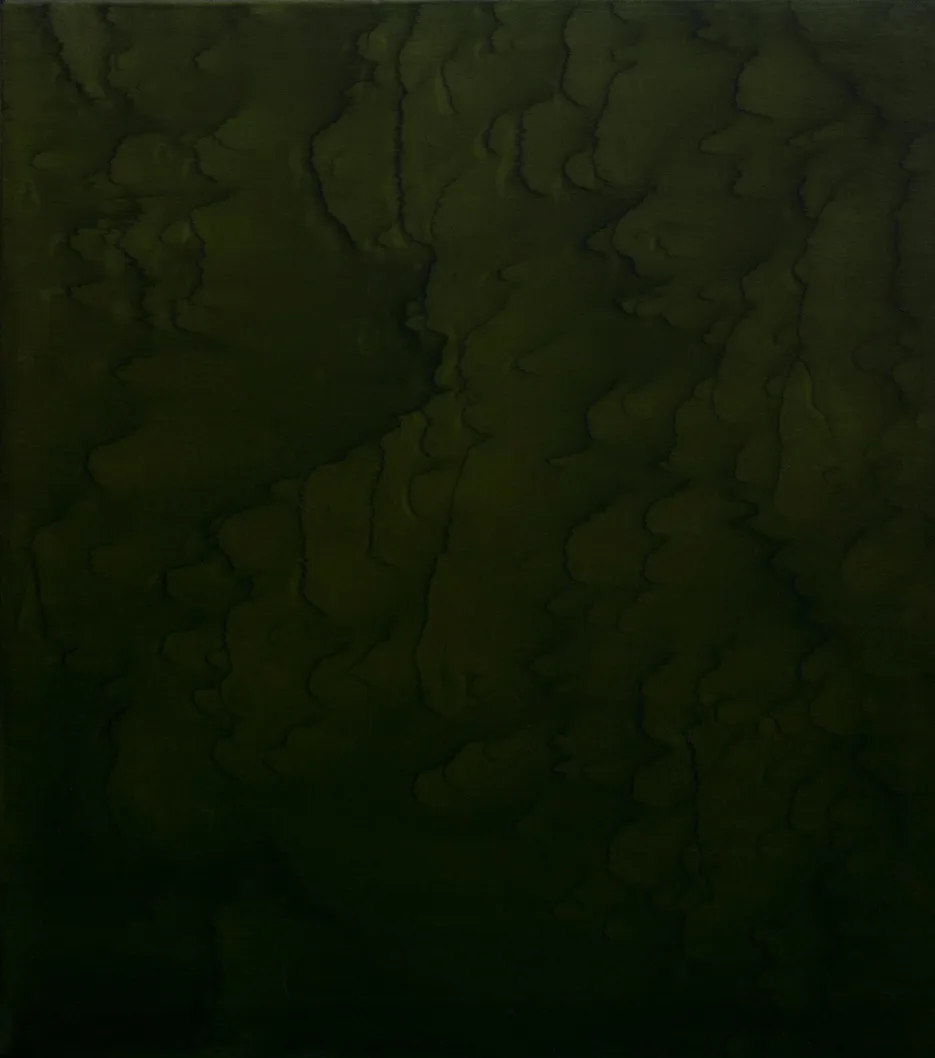 Giuseppe Adamo, Landing 07, 2014. Acrylic on canvas · 40 × 35 cm