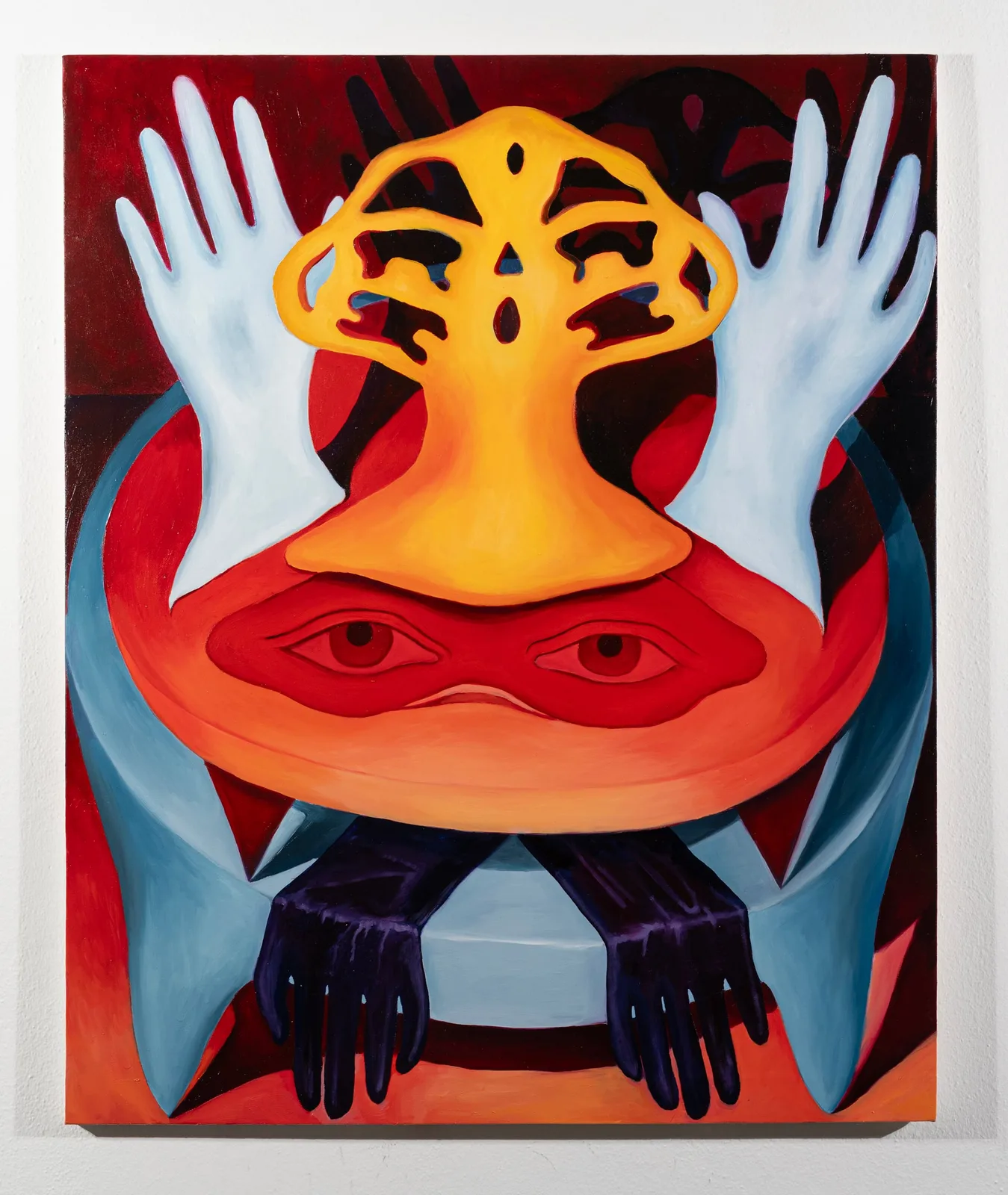 Anna Capolupo, V.S.L., 2024. Oil on canvas · 82 × 68 cm