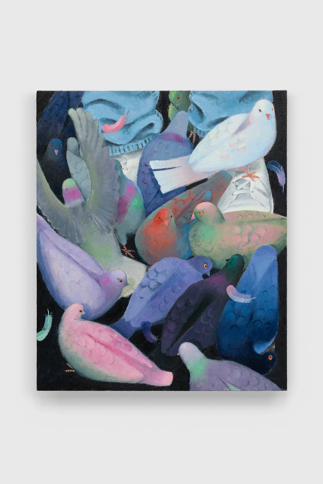 Emilio Gola, Uccellacci, 2023. Oil on canvas · 60 × 50 cm