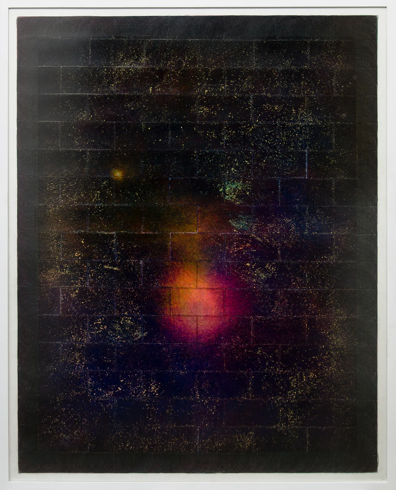 Nyctografie. Scritture tra il visibile e l'invisibile. Stefano Cumia, Via Fonseca Pimentel 4, 2017, Frottage su carta, 134 x 109 cm