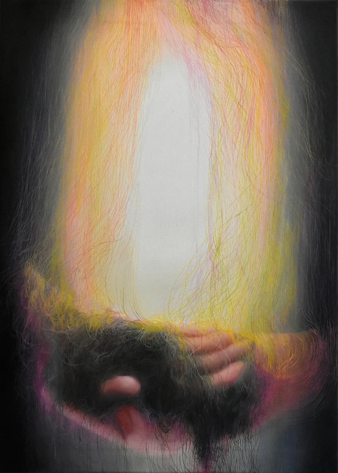Salon Palermo 2. Martina Cassatella, Trillo rovesciato, 2022, Oil on linen, 70 x 50 cm