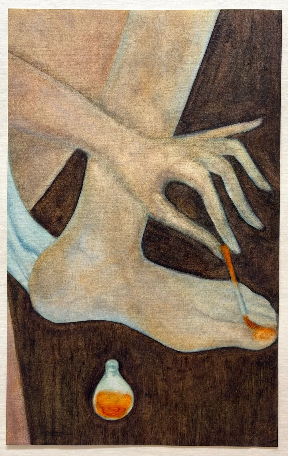 Pauline Rintsch, Private (for better or worse) II, 2024. Oil on paper · 48 × 30 cm