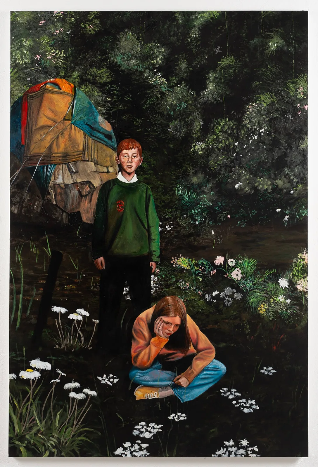 Giovanni Bongiovanni, Quel che ognuno scopre, 2024. Oil on canvas · 150 × 100 cm