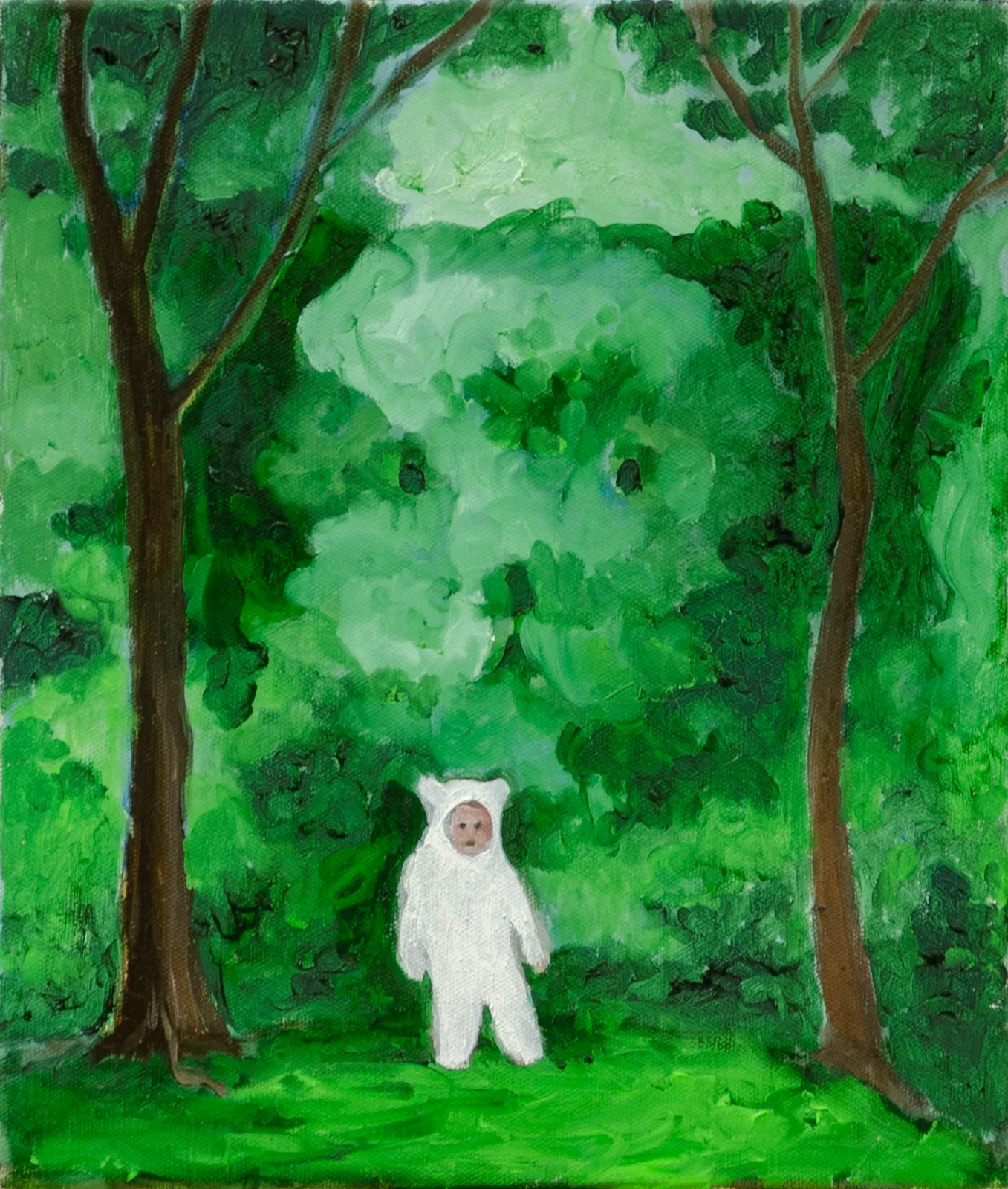 Francesco Maria Romano, Senza titolo, 2022. Oil on canvas · 35 × 30 cm