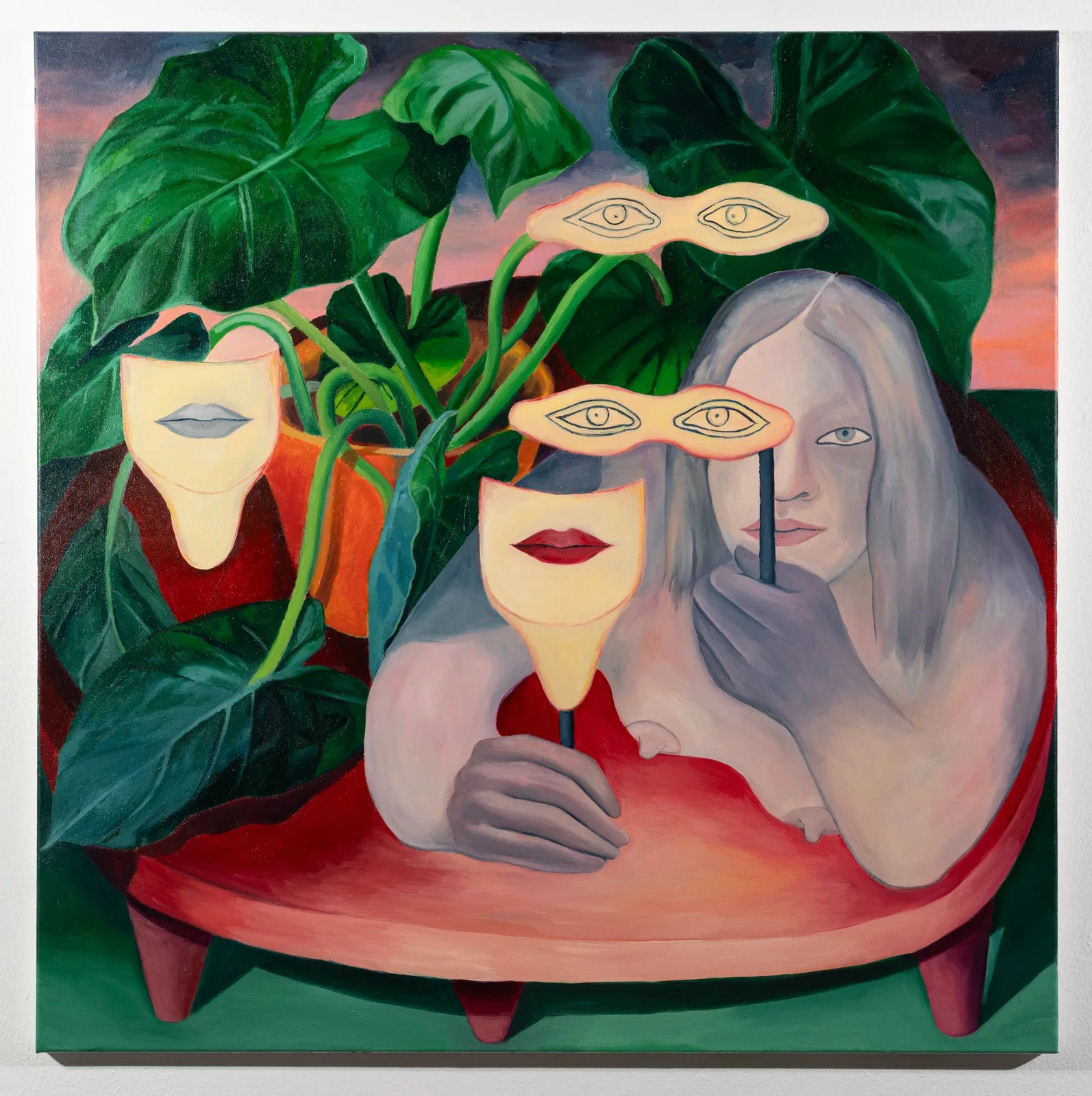 Anna Capolupo, Lucy, 2024. Oil on canvas · 90 × 90 cm