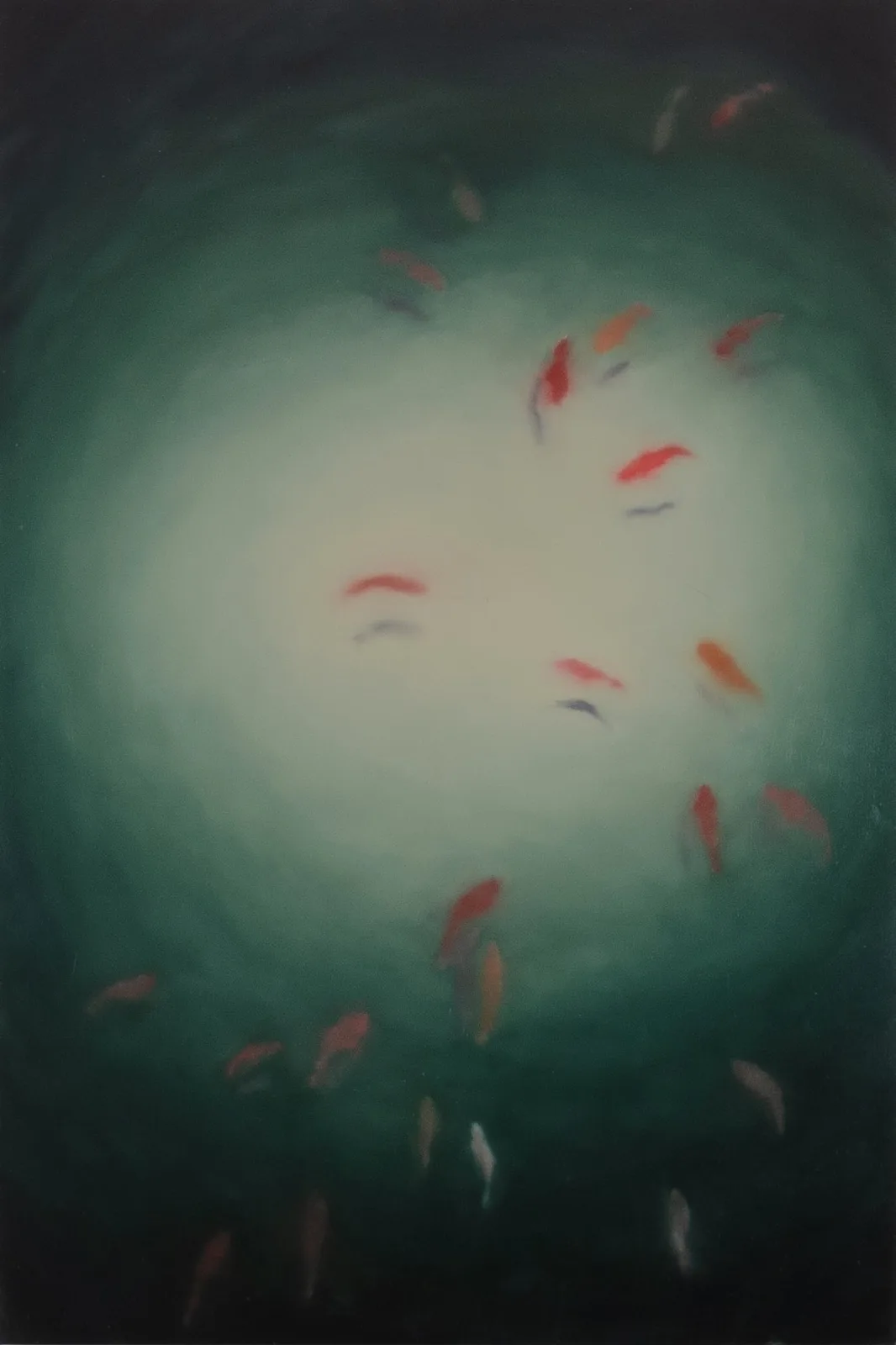 Linda Carrara, In fondo al pozzo, 2020. Oil on linen · 120 × 80 cm