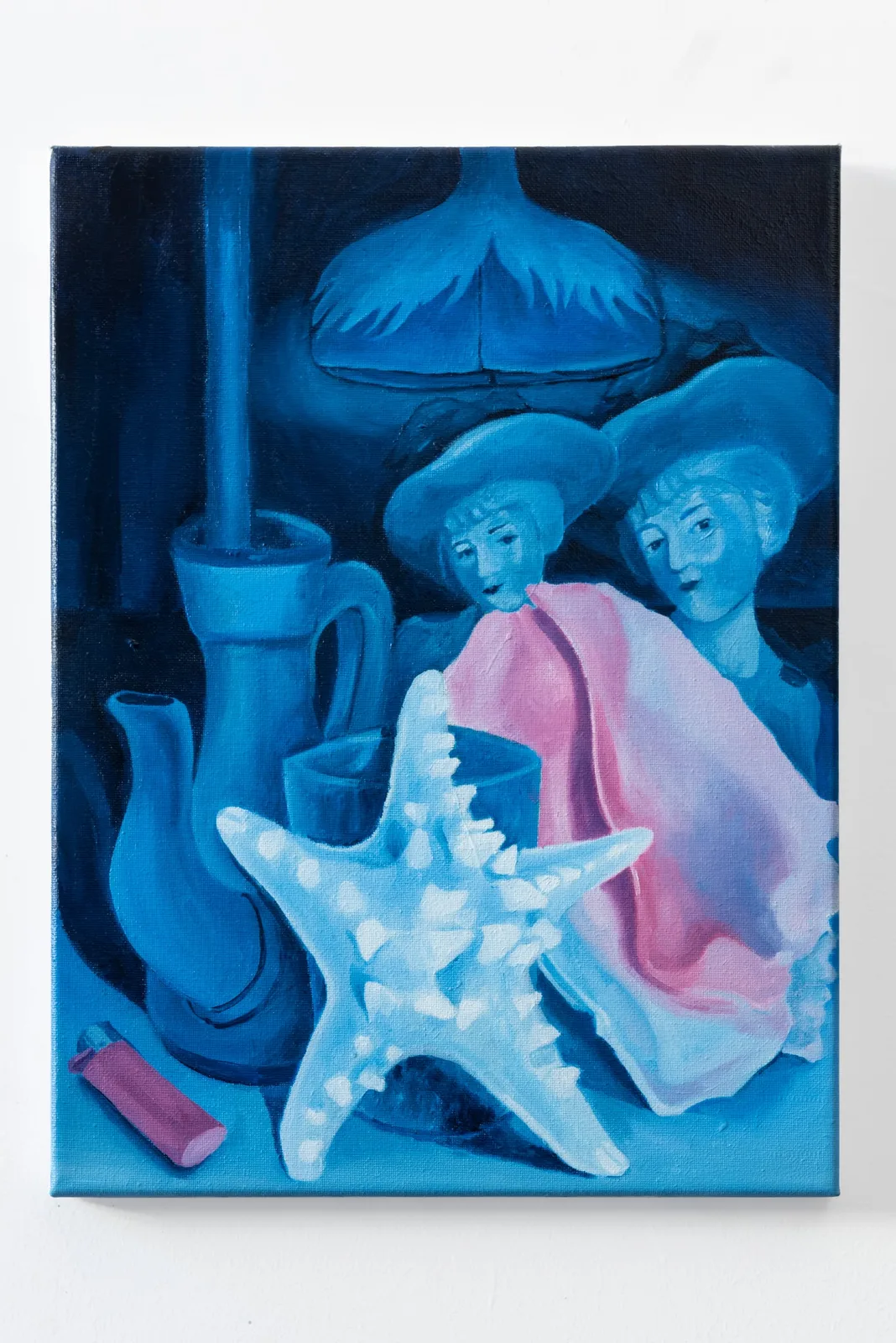 Anna Capolupo, Double S, 2023. Oil on canvas · 40 × 30 cm