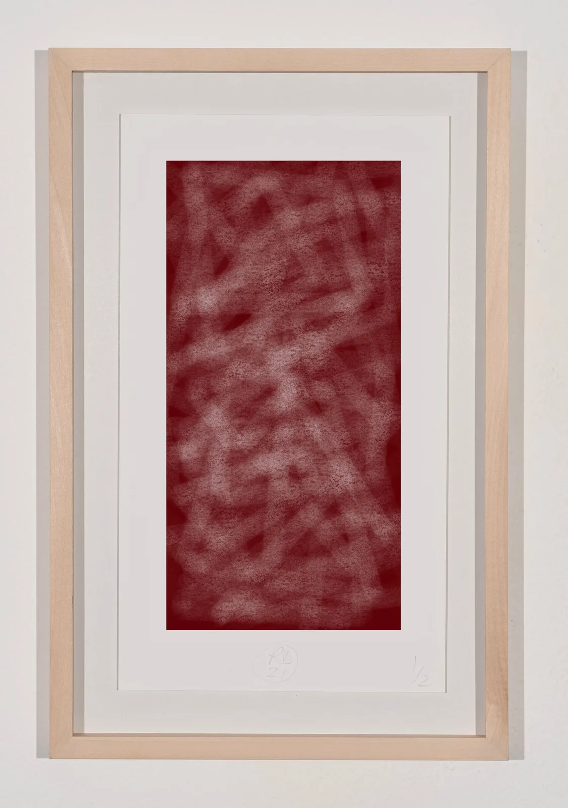 Richard Deacon, BED #22, 2024. Fine Art Giclée print on Cotton paper · 35.5 × 20 cm