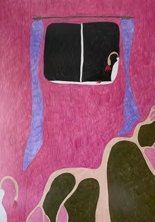 Cihan Çakmak, No title, 2022. Colored pencil drawing on Hahnemühle paper · 59.4 × 42 cm