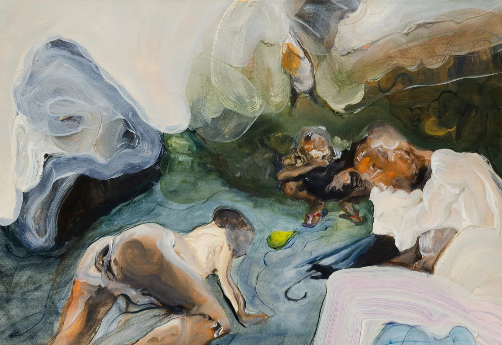 Silvia Capuzzo, Partitozza, 2020. Oil on paper on panel · 33 × 48 cm