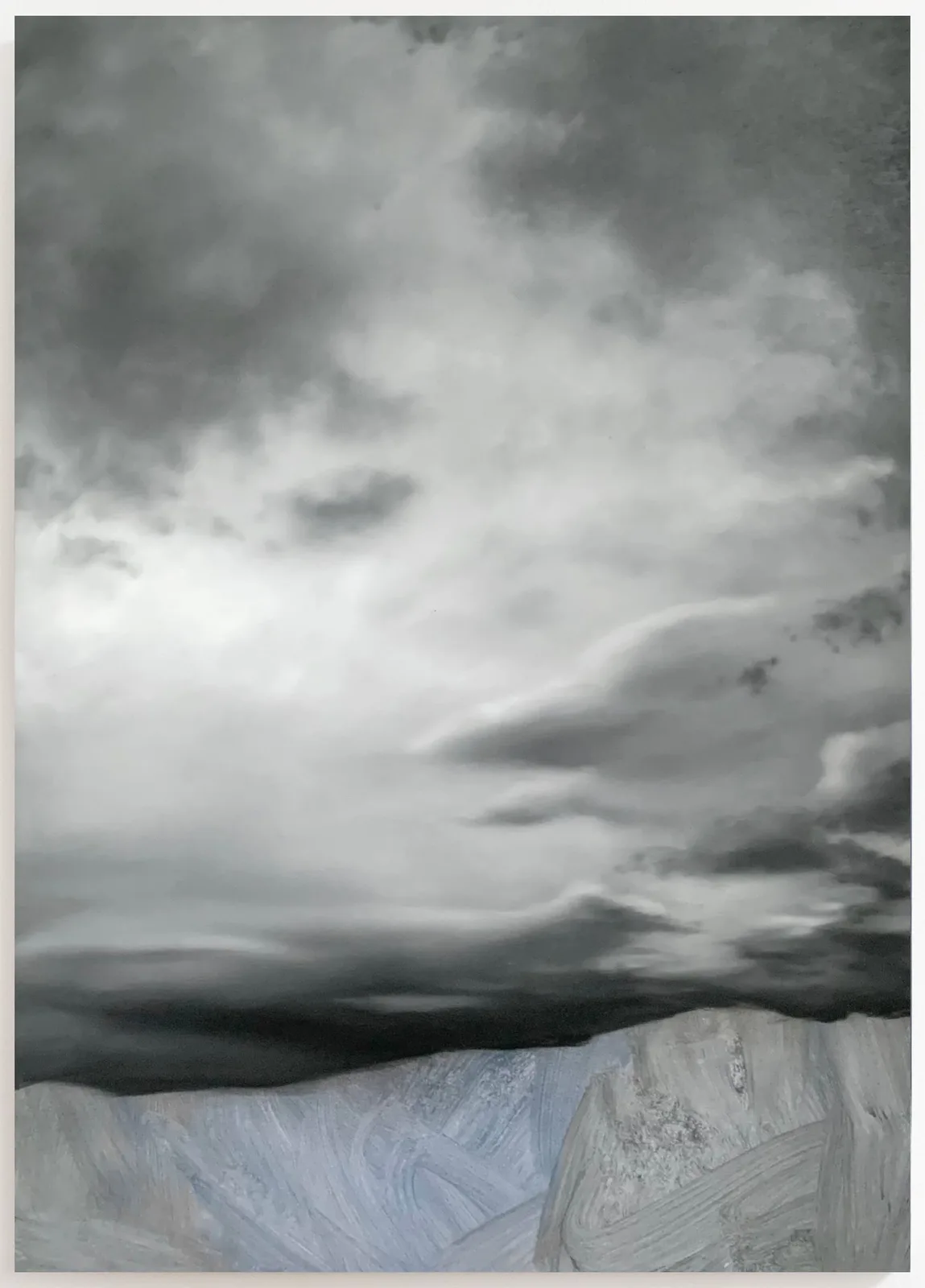 Linda Carrara, (nero vite), 2024. Oil and acrylic on canvas · 70 × 50 cm