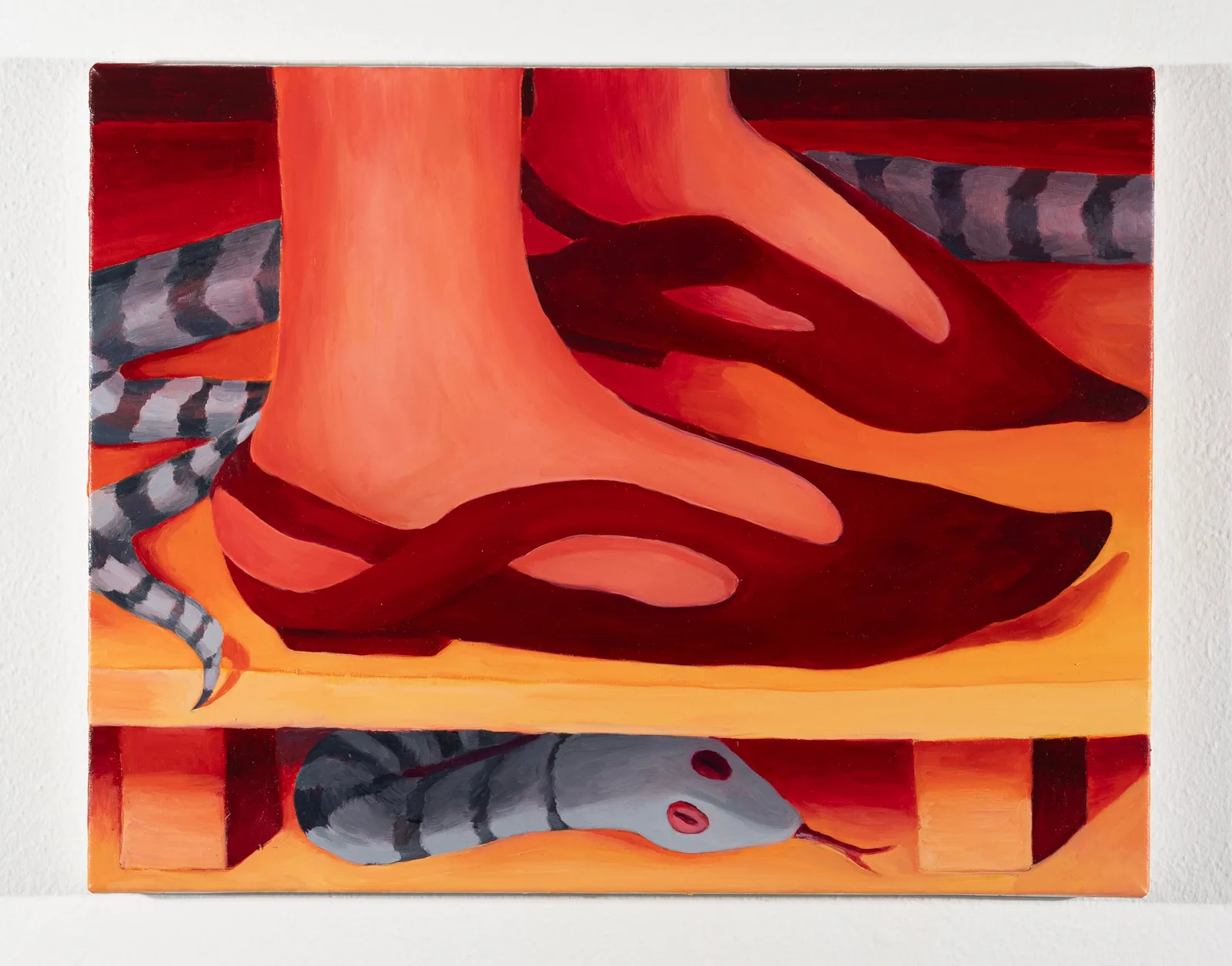 Anna Capolupo, Chiara dei serpenti, 2024. Oil on canvas · 35 × 45 cm