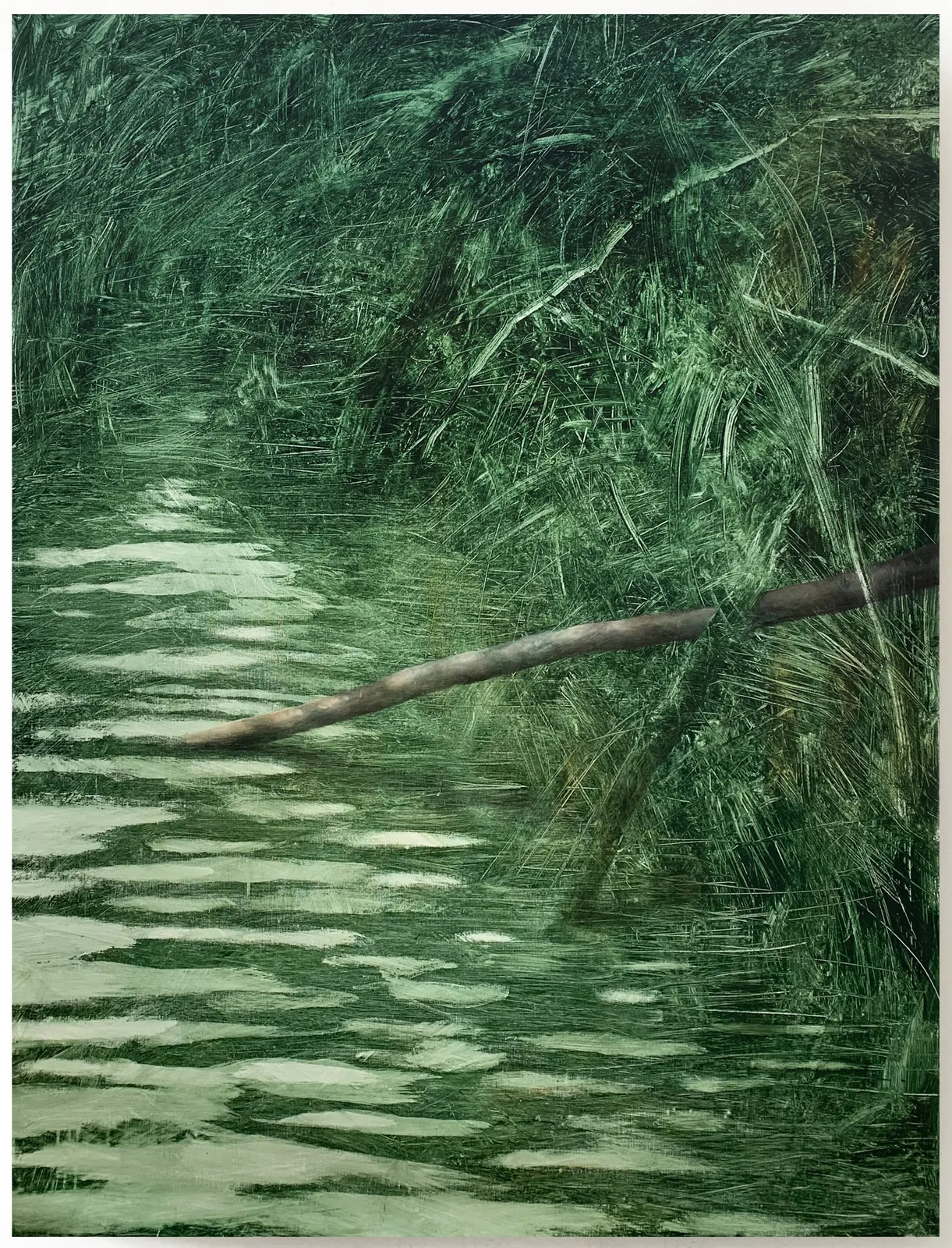 Linda Carrara, Along my way, 2023. Oil and acrylic on canvas · 200 × 139 cm