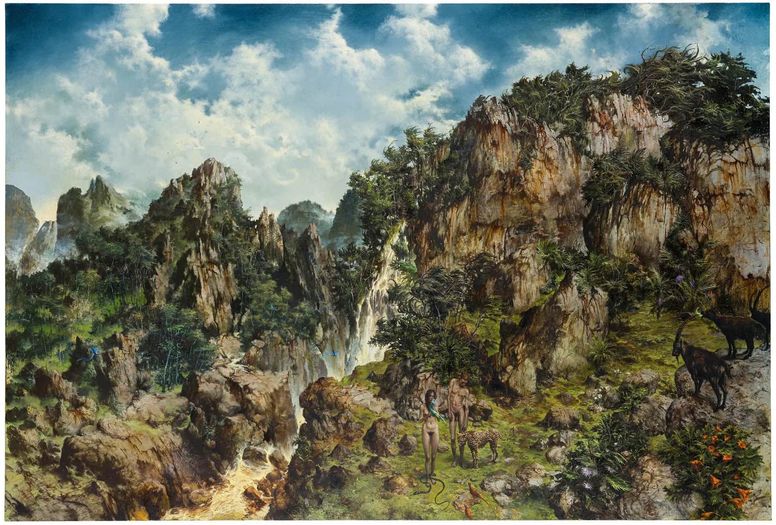 Francesco De Grandi, Come Creatura, 2018. Oil on canvas · 230 × 340 cm