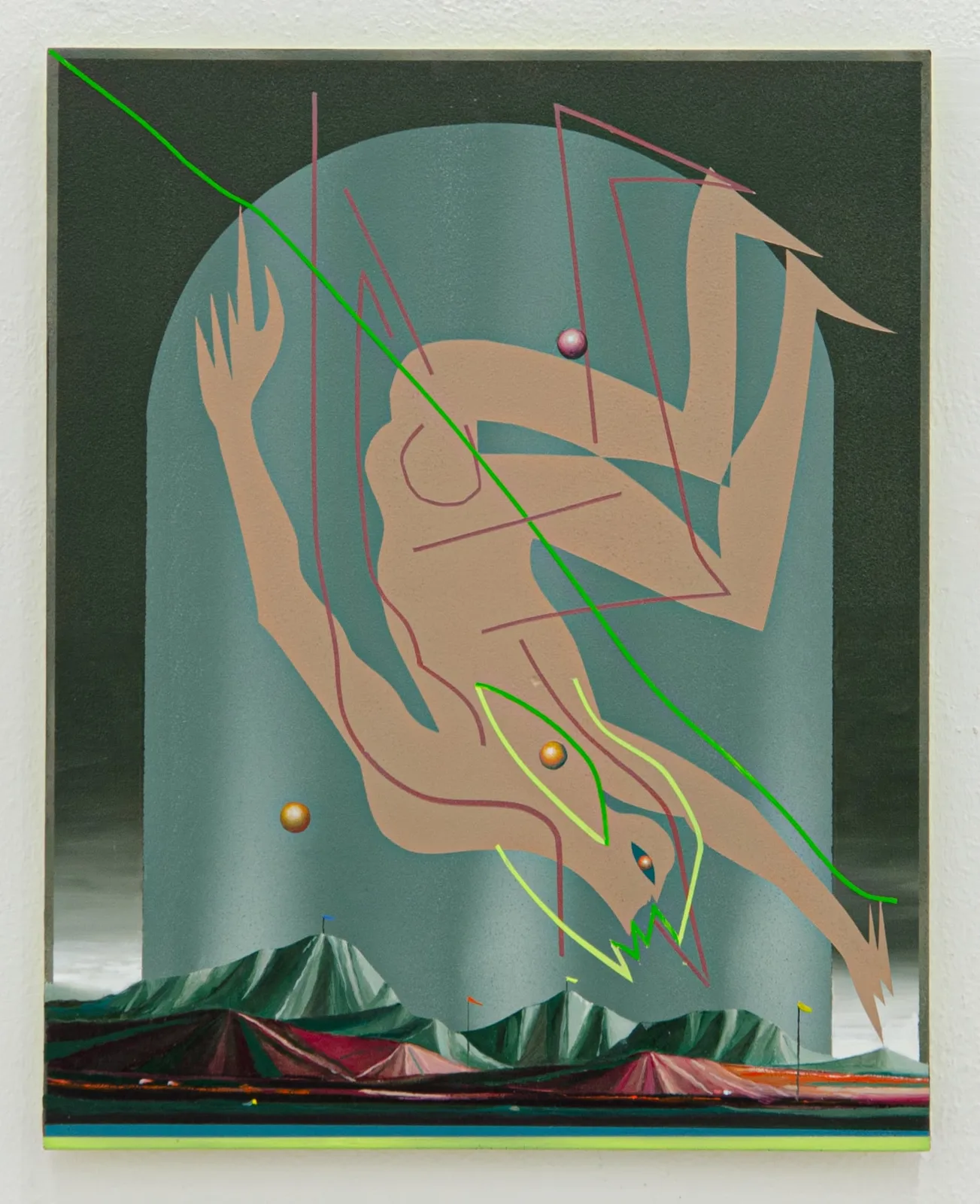 Mattia Barbieri, Tocco divino del Deon, 2022. Oil on panel · 46 × 37 cm