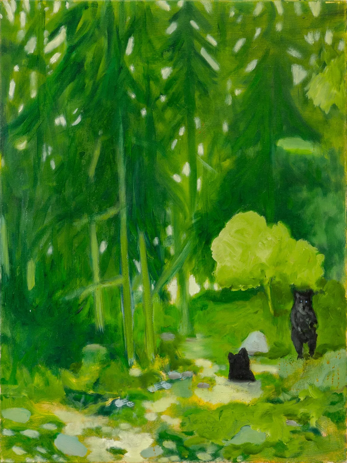 Francesco Maria Romano, Parchi, 2020. Oil on canvas · 80 × 60 cm