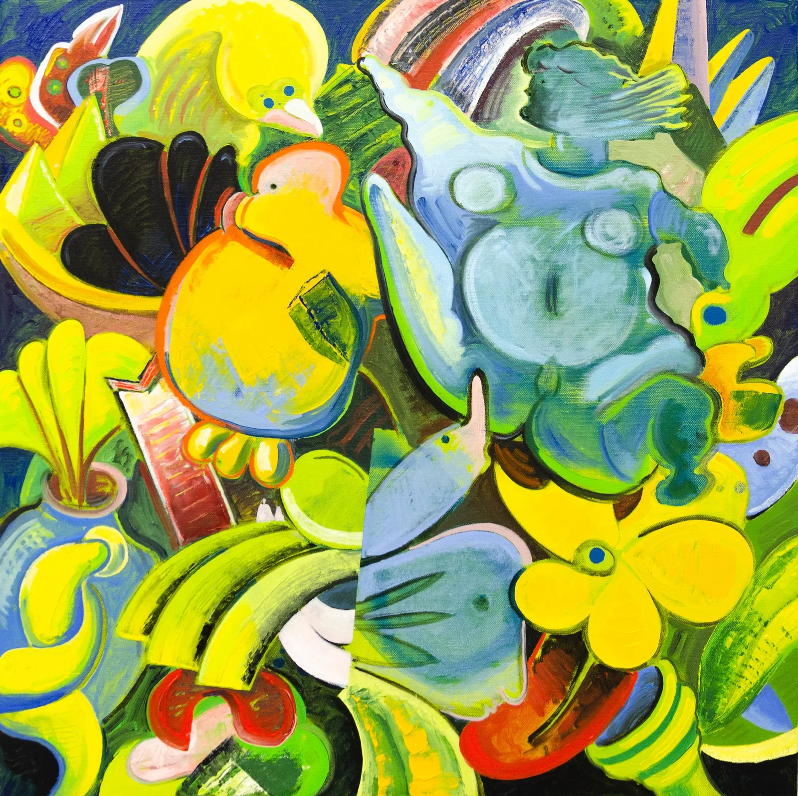 Lucio Pozzi, Nona, 2019. Oil on canvas · 60 × 60 cm