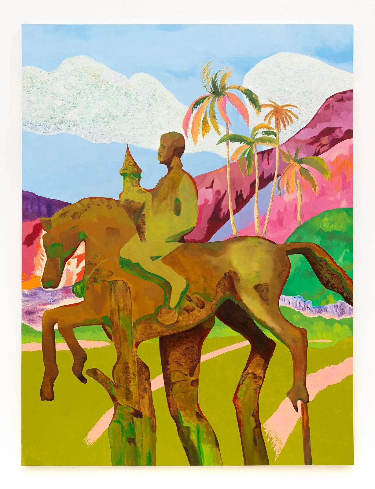 Elisabetta Marino, Cowboy, 2023. Oil on canvas · 200 × 150 cm