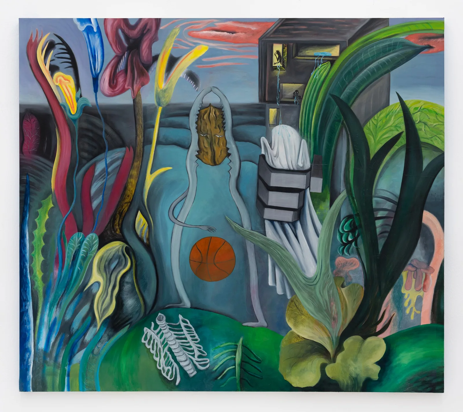 Agnese Guido, Predestinazione, 2022. Oil on canvas · 140 × 160 cm