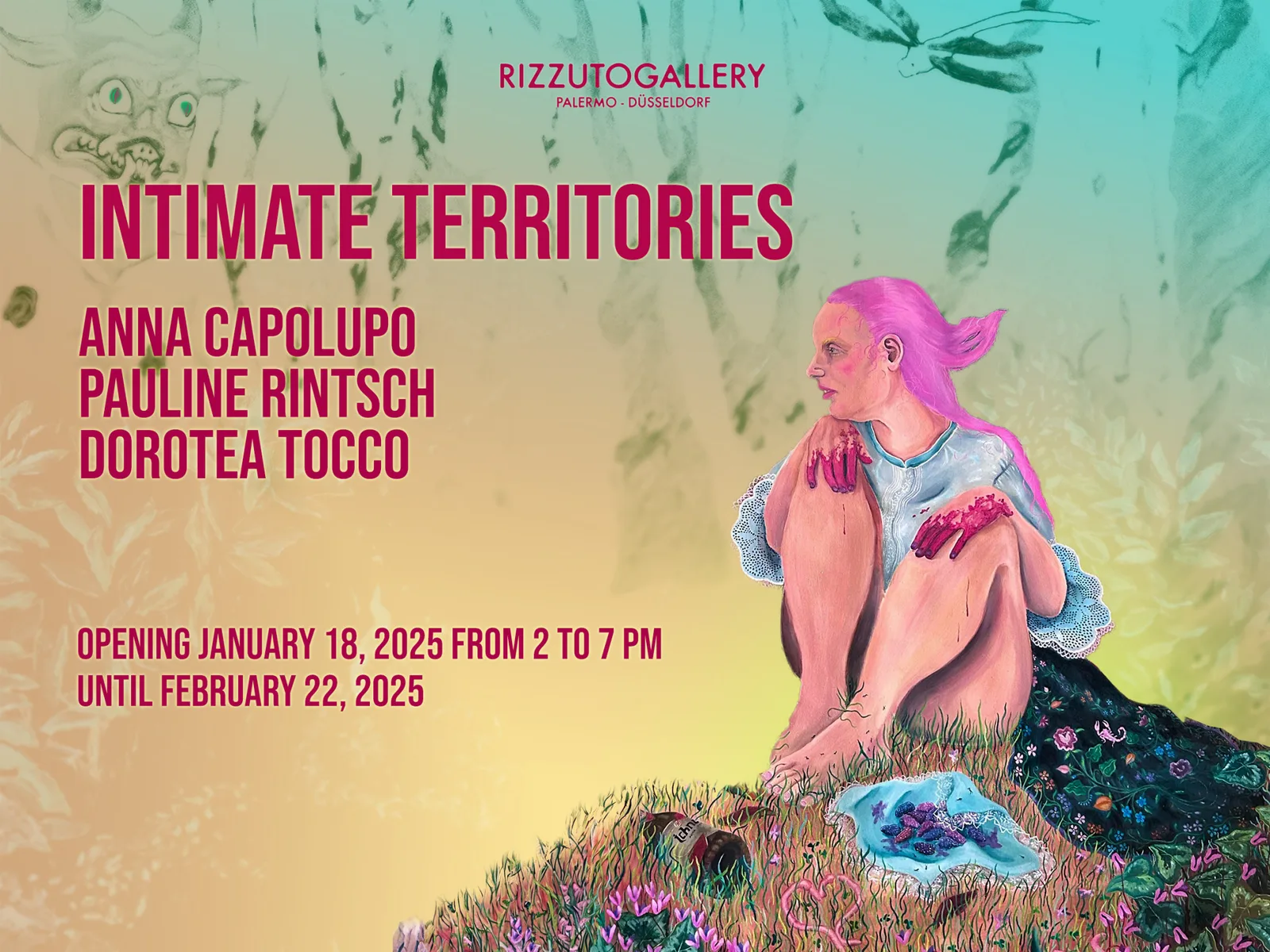 Intimate Territories, Anna Capolupo, Pauline Rintsch, Dorotea Tocco, RizzutoGallery Düsseldorf