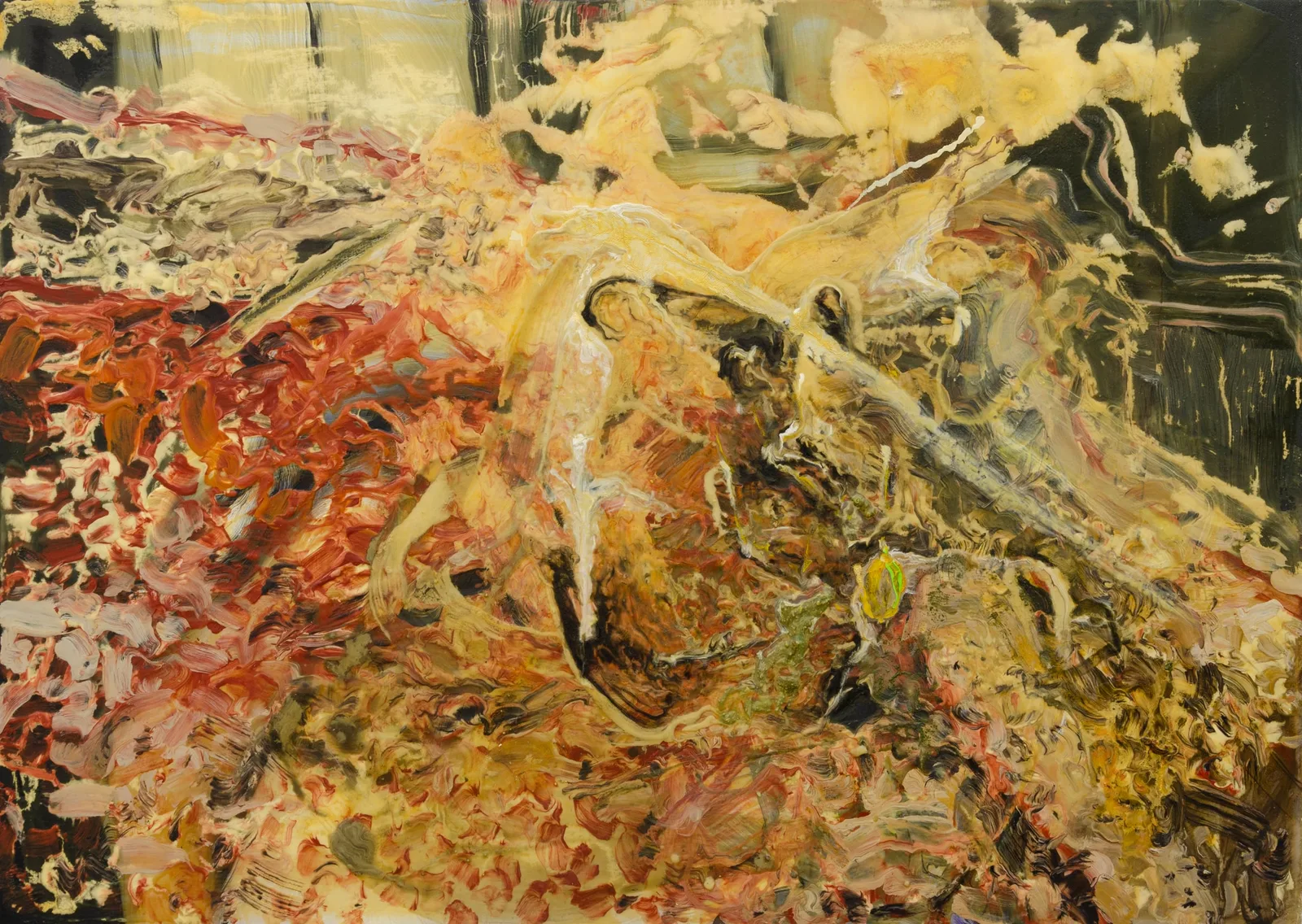 Silvia Capuzzo, Orlando, 2020. Oil, starches and geco on canvas · 70 × 100 cm