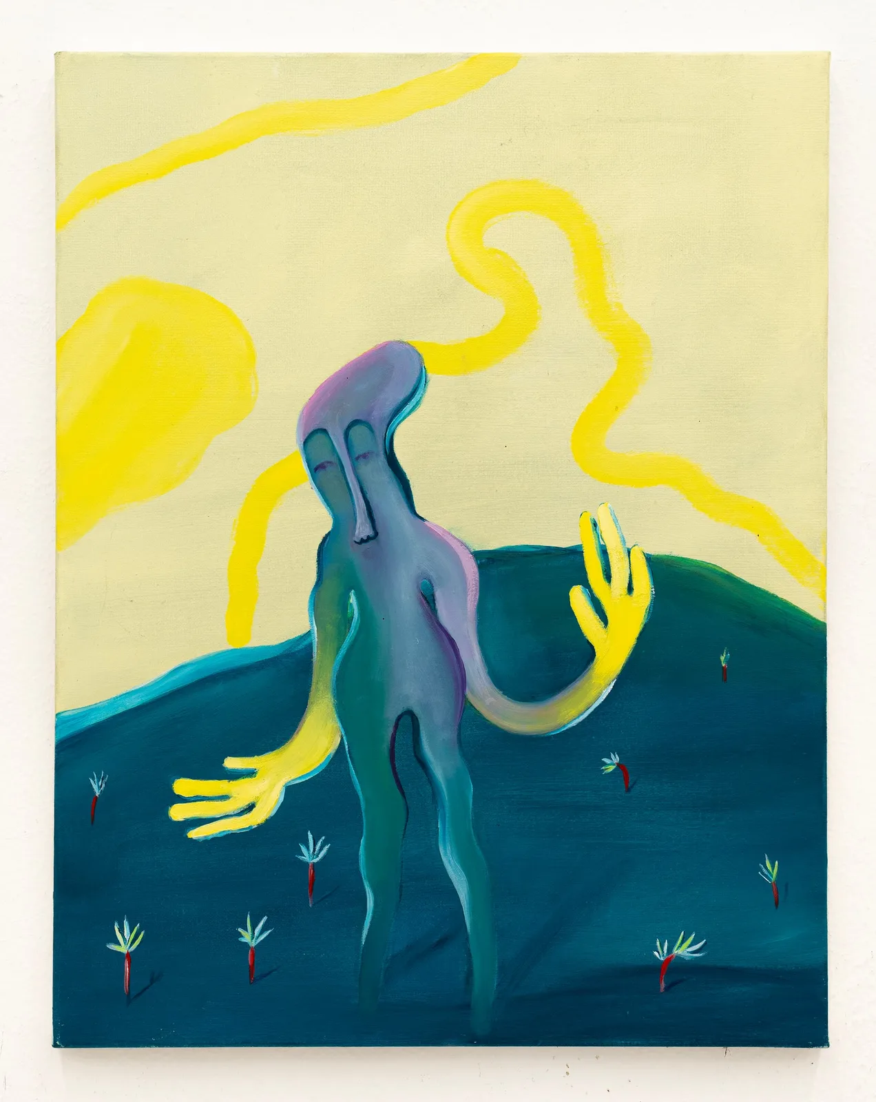Elias Vitrano, Senza titolo, 2023. Oil on canvas · 45 × 35 cm